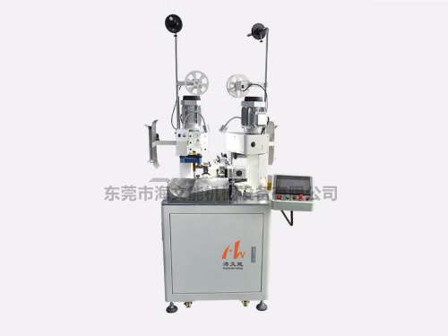 全自動(dòng)雙頭單線端子壓著機(jī)